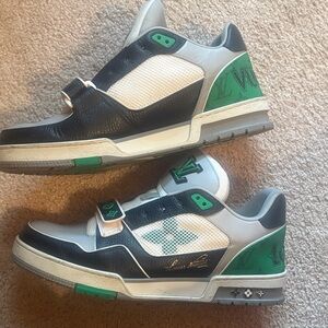 Louis Vuitton Skate Green and Black Sneakers